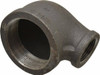 Value Collection Size 2 x 1", Class 150, Malleable Iron Black Pipe Reducing Elbow 150 psi, Threaded End Connection B90R 50X25 - 36988764