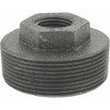 Value Collection Size 2 x 1/2", Class 150, Malleable Iron Black Pipe Hex Bushing 150 psi, Threaded End Connection B241N 50X15 - 36989630