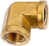 Anderson Metals 1/2" NPT 90° Elbow 1,000 psi, Brass 756200-08 - 55542351