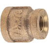 Merit Brass 1/4 x 1/8" Brass Pipe Reducing Coupling FNPT x FNPT Ends, Class 125 X112-0402 - 02204113