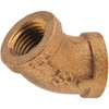 Merit Brass 1/4" Brass Pipe Fitting FNPT x FNPT Ends, Class 125 X102-04 - 02201598