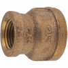 Merit Brass 3/4 x 1/2" Brass Pipe Reducing Coupling FNPT x FNPT Ends, Class 125 X112-1208 - 02204212