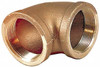 Merit Brass 1" FNPT x FNPT 90° Elbow 125 psi, Brass XNL101-16 - 68610740