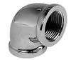 Merit Brass 1" Red Brass/Chrome Pipe Fitting FNPT x FNPT Ends, Class 125 C101-16 - 02207835