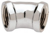Merit Brass 1/2" Red Brass/Chrome Pipe Fitting FNPT x FNPT Ends, Class 125 C102-08 - 02207991
