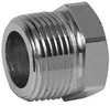 Merit Brass 1 x 3/4" Red Brass/Chrome Pipe Hex Bushing MNPT x FNPT Ends, Class 125 C114-1612 - 02208890
