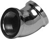 Merit Brass 3/4" Red Brass/Chrome Pipe Fitting FNPT x FNPT Ends, Class 125 C102-12 - 02208015