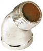 Merit Brass 3/4" Red Brass/Chrome Pipe Fitting FNPT x MNPT Ends, Class 125 C103A-12 - 02208114