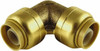 SharkBite 3/4 x 3/4" Brass Pipe 90° Elbow Push-to-Connect x Push-to-Connect Ends, 200 psi, Brass Finish, Class Rigid U256LF - 33279142