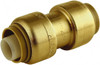 SharkBite 1 x 1" Brass Pipe Coupling Push-to-Connect x Push-to-Connect Ends, 200 psi, Brass Finish, Class Rigid U020LF - 33278920