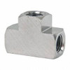 Value Collection 1/4" Brass Pipe Union Tee FNPT Ends, 1,000 psi, Nickel Plated Finish PC101NB-4 - 74026667