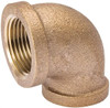 Value Collection 3/4 x 1/2" Red Brass Pipe 90° Elbow MPT Ends, 125 psi, Red Brass Finish, Class 125 450-043NL - 45883345