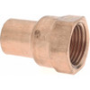 Mueller Industries 1/2" Wrot Copper Pipe Adapter C x F, Solder Joint W 01231 - 36890267