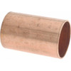 Mueller Industries 1" Wrot Copper Pipe Coupling without Stop C x C, Solder Joint W 01906 - 36889806