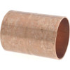 Mueller Industries 1-1/2" Wrot Copper Pipe Coupling with Rolled Stop C x C, Solder Joint W 01063 - 36889681