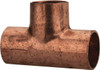 Mueller Industries 5/8" Wrot Copper Pipe Tee C x C x C, Solder Joint W 04017 - 36891380