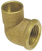 NIBCO 3/8 x 1/2" Cast Copper Pipe 90° Elbow C x F, Pressure Fitting B063750 - 71765671