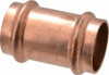 NIBCO 1" Wrot Copper Pipe Coupling P x P, Press Fitting 9001450PC - 75921718