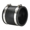 Fernco 3" PVC Flexible Pipe Coupling with Clamp 4" Long, Pipe x Pipe, Stainless Steel Clamp 1056-33 - 82978693