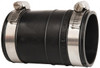 Fernco 1-1/2" PVC Flexible Pipe Coupling with Clamp 4" Long, Socket x Socket, Stainless Steel Clamp 1060-150 - 82978925