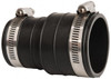Fernco 1-1/2" PVC Flexible Pipe Coupling with Clamp 4" Long, Socket x Pipe, Stainless Steel Clamp 1059-150 - 82978883