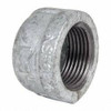 B&K Mueller 1" Galvanized Malleable Iron Pipe End Cap Threaded Ends, 300 Liquid & Gas psi, 150 Steam psi 511-405HP - 62148275