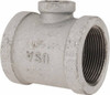 Made in USA 1-1/2 x 1-1/2 x 1/2" Galvanized Malleable Iron Pipe Reducing Tee Threaded Ends, 300 Liquid & Gas psi, 300 Steam psi 1DXD.NMT - 74026220