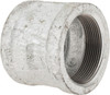 Made in USA 2" Galvanized Malleable Iron Pipe Coupling (Right Hand) Threaded Ends, 300 Liquid & Gas psi, 150 Steam psi 2.NMC - 36990398