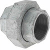 Made in USA 1-1/2" Galvanized Malleable Iron Pipe Union Threaded Ends, 300 Liquid & Gas psi, 150 Steam psi 1D.NU - 36995710