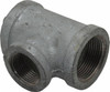 Made in USA 1-1/4 x 1-1/4 x 1" Galvanized Malleable Iron Pipe Reducing Tee Threaded Ends, 300 Liquid & Gas psi, 150 Steam psi 1BX1.NMT - 36988301