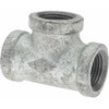 Value Collection 1/2" Galvanized Malleable Iron Pipe Tee Threaded Ends, 300 Liquid & Gas psi, 150 Steam psi MSC-62147244 - 62147244