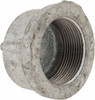 Value Collection 1-1/2" Galvanized Malleable Iron Pipe End Cap Threaded Ends, 300 Liquid & Gas psi, 150 Steam psi G300 40 - 36990174