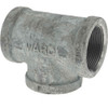 Value Collection 1-1/2" Galvanized Malleable Iron Pipe Tee Threaded Ends, 300 Liquid & Gas psi, 150 Steam psi G130 40 - 36987873