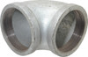 Value Collection 4" Galvanized Malleable Iron Pipe 90° Elbow Threaded Ends, 300 Liquid & Gas psi, 150 Steam psi G90 100 - 36988616
