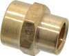 CerroBrass 3/8 x 1/4 Female FNPTF Industrial Pipe Coupling 1,200 psi, Brass P-119A-CB - 79870747