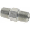 Parker Hannifin 1/8 Male MNPTF 7/16" Industrial Pipe Hex Nipple 6,000 psi, Zinc Plated Steel, 1-1/16" OAL 1/8 FF-S - 09107004
