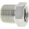 Parker Hannifin 3/8 Male 1/4 Female MNPTF x FNPTF 3/4" Industrial Pipe Hex Bushing 6,000 psi, Zinc Plated Steel, 7/8" OAL 3/8 X 1/4 PTR-S - 09107806