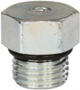 Parker Hannifin 9/16-18 Male Male Straight Thread O-Ring 11/16" Industrial Pipe Hex Head Plug 6,000 psi, Zinc Plated Steel, 3/4" OAL 6 P5ON-S - 72518897