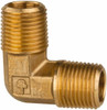 Parker Hannifin 1/2 Male MNPTF Industrial Pipe 90° Male Elbow 1,000 psi, Brass 1204P-8 - 83295980