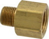 Parker Hannifin 3/8 Male 1/2 Female MNPTF x FNPTF Industrial Pipe Adapter 1,000 psi, Brass 222P-8-6 - 83295675