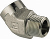 Parker Hannifin 3/4 Male 3/4 Female MNPTF x FNPTF Industrial Pipe 45° Street Elbow 3,000 psi, Zinc Plated Steel 3/4 CD45-S - 72517154