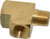 Parker Hannifin 1/2 Male 1/2 Female MNPTF x FNPTF Industrial Pipe Street Tee 1,000 psi, Brass 2225P-8 - 83296194