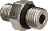 Parker Hannifin 7/16-20 x 1/8 Male Male Straight Thread O-Ring x Male NPTF 9/16" Hex Industrial Pipe Adapter 6,000 psi, Zinc Plated Steel 4-1/8 F5OF-S - 72519168