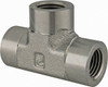 Parker Hannifin 1/2 Female FNPTF Industrial Pipe Female Tee 3,000 psi, Zinc Plated Steel 1/2 MMO-S - 09107640