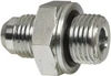 VOSS 9/16-18 x M16x1.5 Male MJIC x Male Metric 7/8" Hex Industrial Pipe Adapter Zinc Plated Carbon Steel, 1-5/16" OAL JM 0616 - 84433168