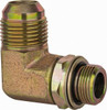 VOSS 1-1/16-12 x M22x1.5 Male MJIC x Male Metric Industrial Pipe 90° Elbow Adapter Zinc Plated Carbon Steel JM 1222-90 - 84433283