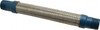 Mason Industries 1" Pipe, Braided Stainless Steel Single Arch Hose Pipe Expansion Joint 12" Long, 580 Max psi, Male NPT MN 1"X12" - 80585490