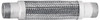 Mason Industries 3" Pipe, Braided Stainless Steel Single Arch Hose Pipe Expansion Joint 24" Long, 280 Max psi, Male NPT MN 3"X24" - 80585581