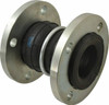 Unisource Mfg. 3" Pipe, Neoprene Double Arch Pipe Expansion Joint 7" Long, 1" Extension, 2" Compression, 225 Max psi, Flanged 302-300 - 00451302