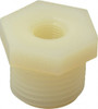 Green Leaf 1/2 x 1/8" Nylon Plastic Pipe Reducer Bushing MIPT x FIPT End Connections RB 12-18 - 08802159